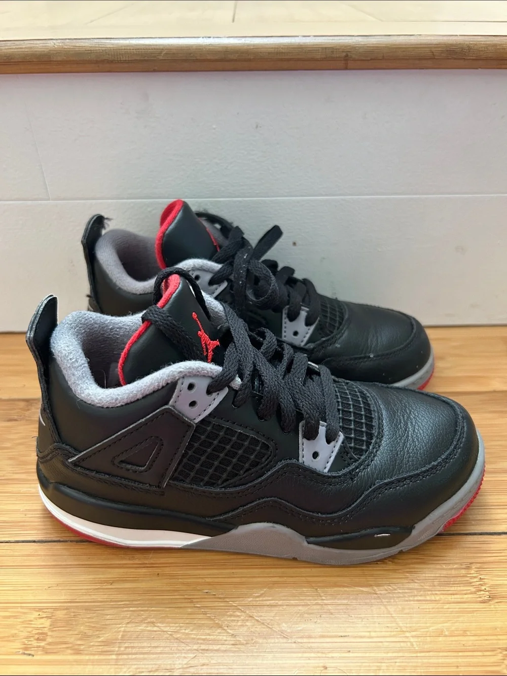 Jordan 11 Retro Kids Black/Gray/Red  Sneakers